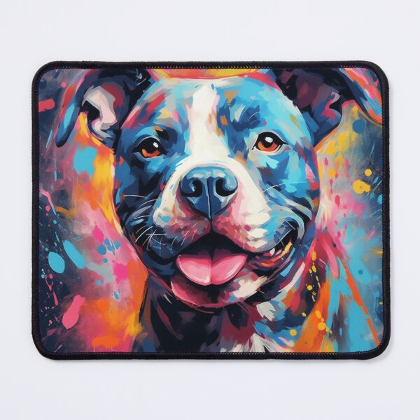 Item preview, Staffy Painting designed and sold by Nocturne Paws.