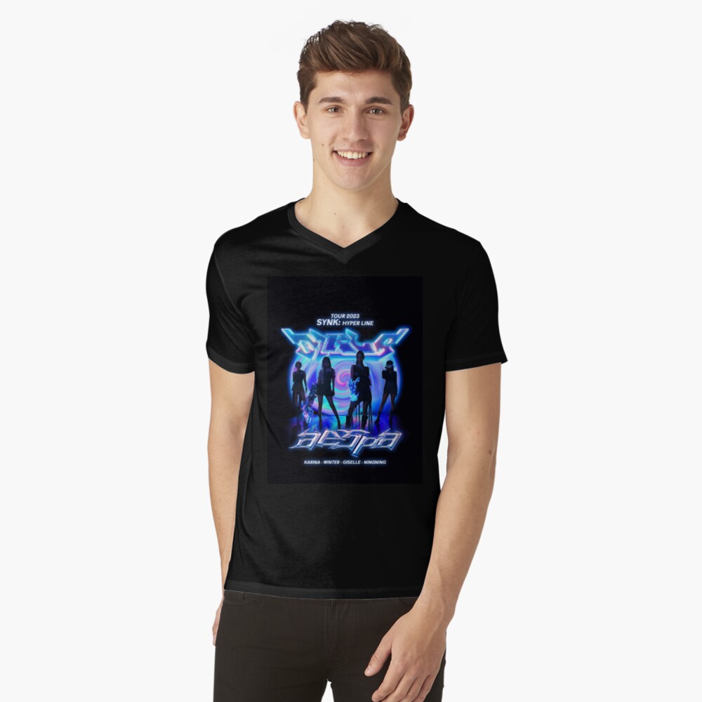 AESPA GIRLS Shirt Live Tour 2023 Synk: Hyper Line Merch KPOP