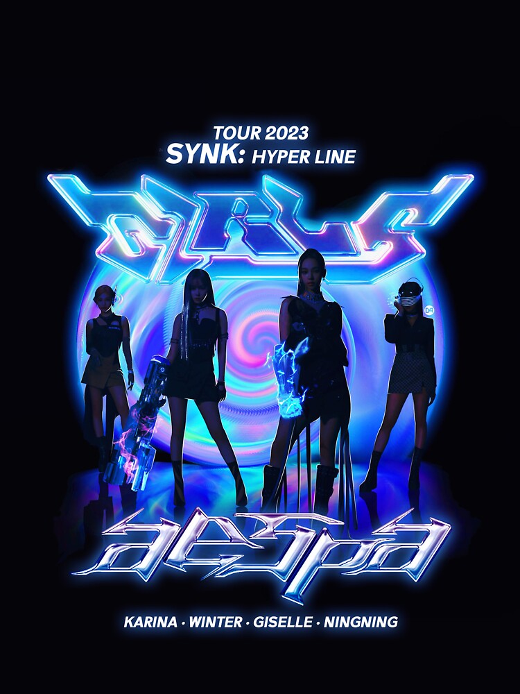 AESPA GIRLS Shirt Live Tour 2023 Synk: Hyper Line Merch KPOP