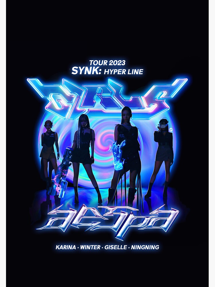 aespa 2023 'SYNK : HYPER LINE' LIVE TOUR Vintage T-shirt