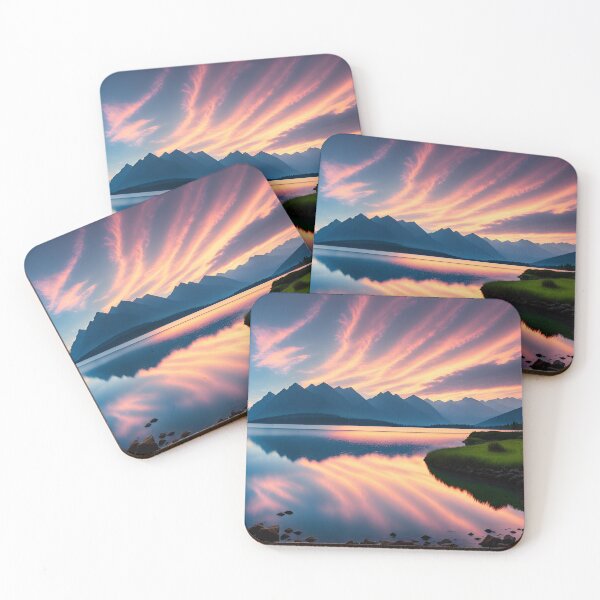 Item preview, A Stunning View of the Lake, With the Sun's Rays Glimmering Off the Rippling Water, Ai Generated Art designed and sold by AiGens.