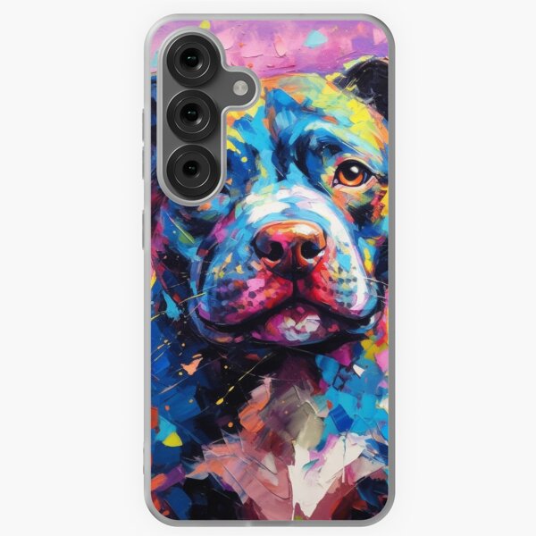 Item preview, Cute Staffy Painting  designed and sold by Nocturne  Paws.