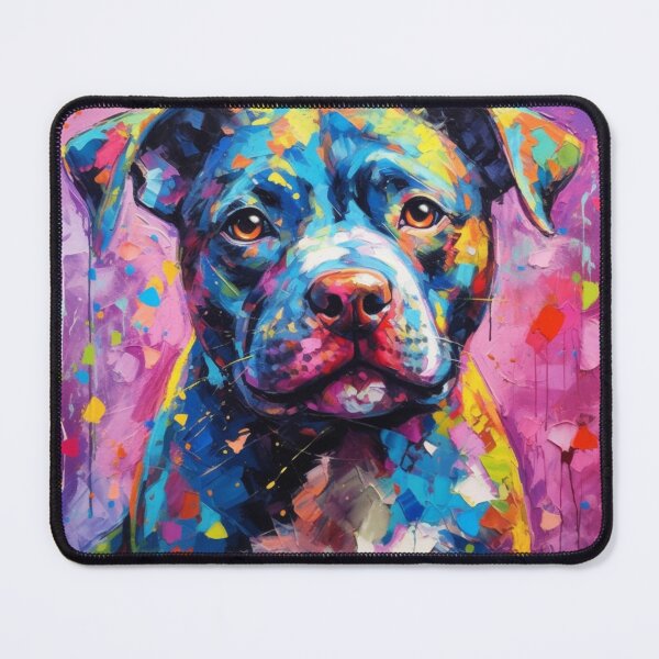 Item preview, Cute Staffy Painting designed and sold by Nocturne Paws.
