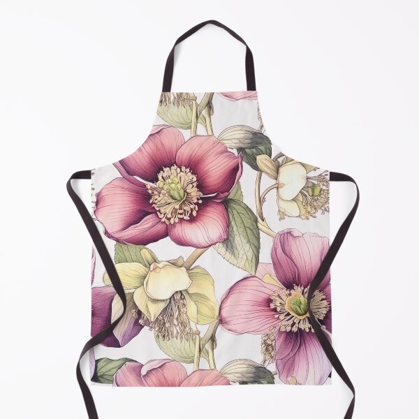 Item preview, Pink and White Hellebore Flowers designed and sold by WinterWifeArt.