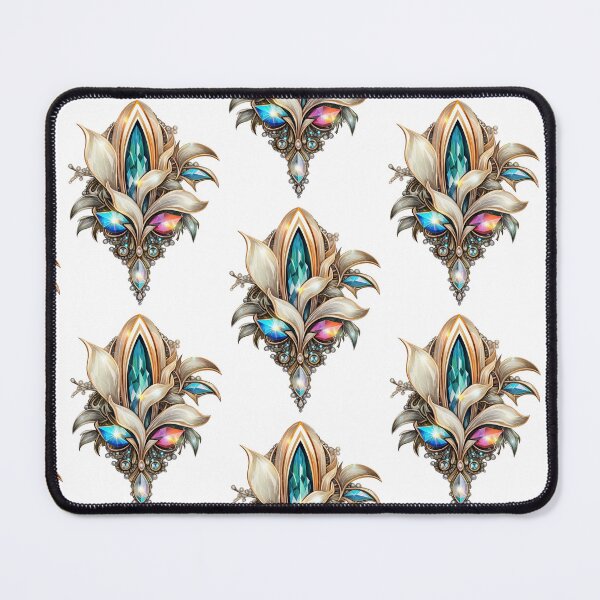 Item preview, Decoration with flowers and crystals designed and sold by kosmicwoman.
