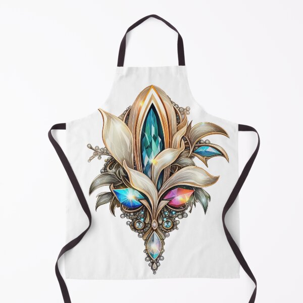 Item preview, Decoration with flowers and crystals designed and sold by kosmicwoman.