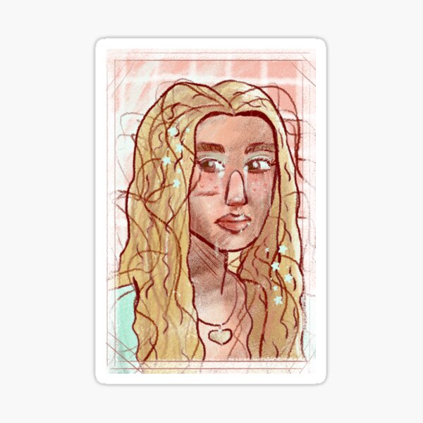 Woman Crying Sticker