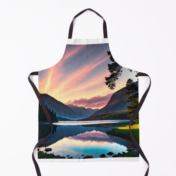 Item preview,  A Serene View of the Lake, With the Sun's Rays Creating a Peaceful Atmosphere, Ai Generated Art designed and sold by AiGens.