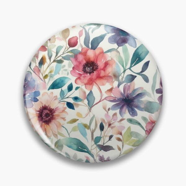 Item preview, Beautiful watercolour wild flowers pattern  designed and sold by florallover444.
