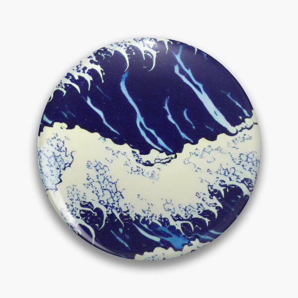 Item preview, Vintage blue wave japanese designed and sold by artbyvourneen.