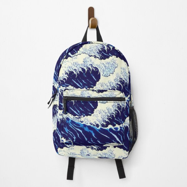 Item preview, Vintage blue wave japanese designed and sold by artbyvourneen.