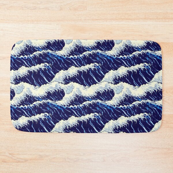 Item preview, Vintage blue wave japanese designed and sold by artbyvourneen.