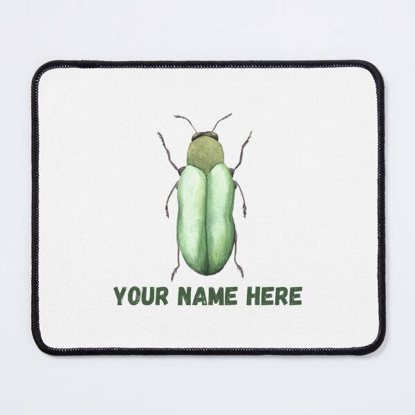 Item preview, Add your own name Green Beetle  designed and sold by pparkapprel277.