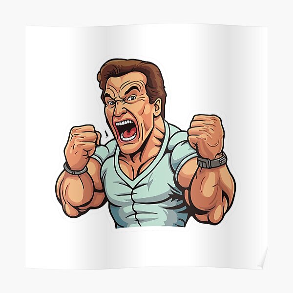 Arnold Schwarzenegger: Pumping iron - motivational cry Poster