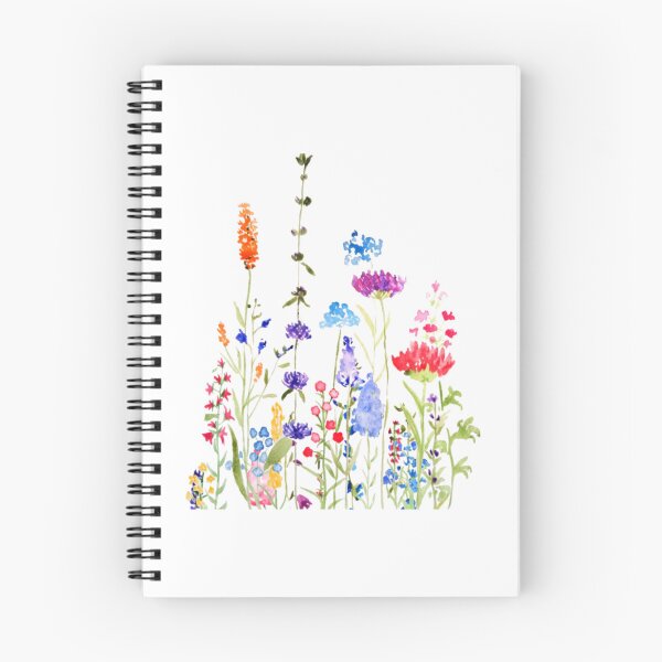 Item preview, colorful wild flowers watercolor painting designed and sold by pparkapprel277.