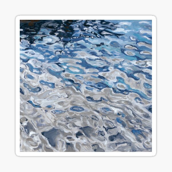 Water Patterns in the Harbor 3 Sticker