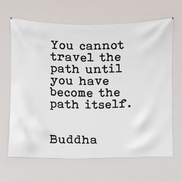 Item preview, Buddha Quote - Travel the path designed and sold by Clas6.