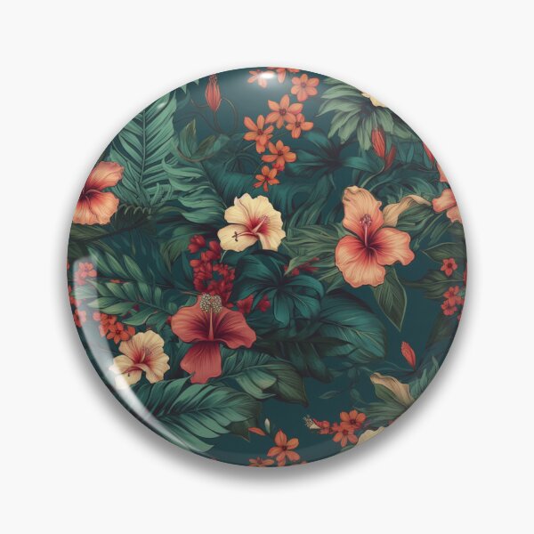 Item preview, Tropical floral pattern  designed and sold by florallover444.