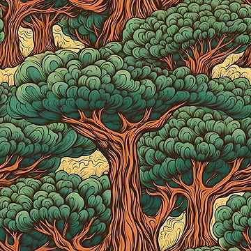 Artwork thumbnail, Tree Pattern by HVIUXLEE