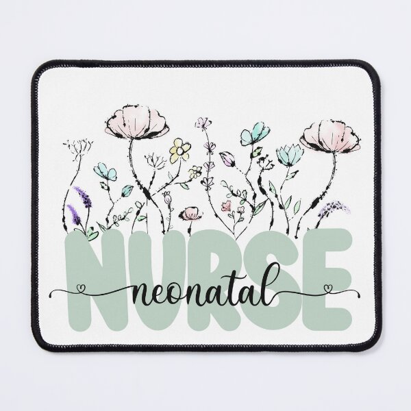Item preview, Watercolor Botanical Wild Flowers Neonatal Nurse designed and sold by CharlieCreates.