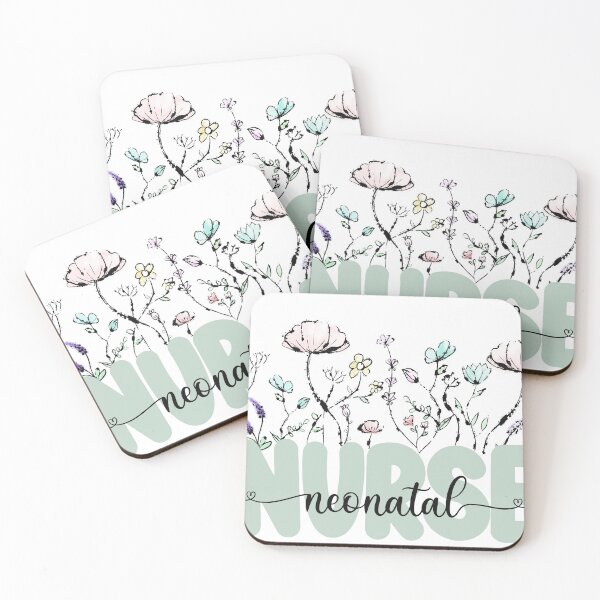 Item preview, Watercolor Botanical Wild Flowers Neonatal Nurse designed and sold by CharlieCreates.