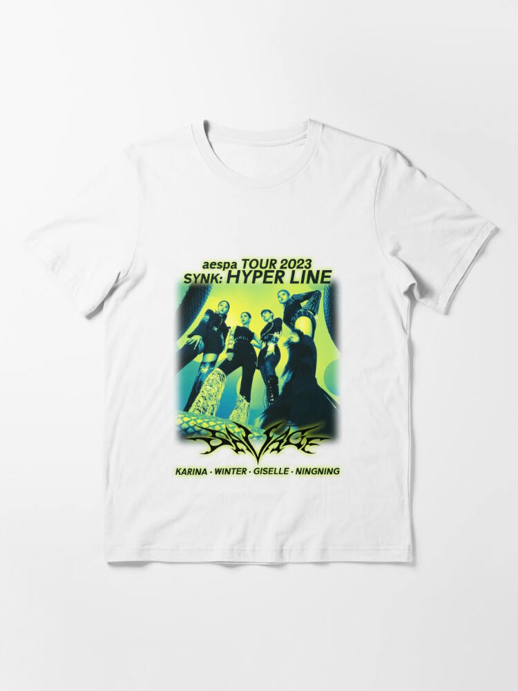 AESPA SAVAGE Shirt Live Tour 2023 Synk: Hyper Line Merch KPOP