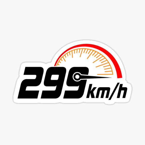 310km/h auto moto - Sticker autocollant