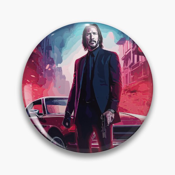Item preview, John Wick: Ford Mustang Mach 1 movie poster designed and sold by justredbubble1.