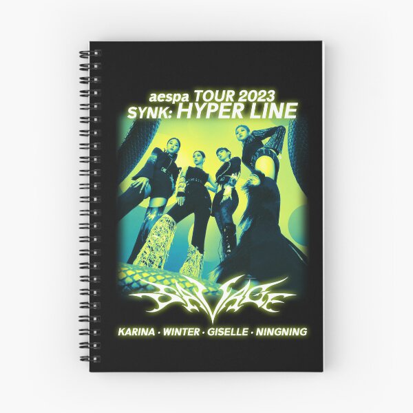 Item preview, AESPA SAVAGE Shirt Live Tour 2023 Synk: Hyper Line Merch KPOP designed and sold by powpowheart.