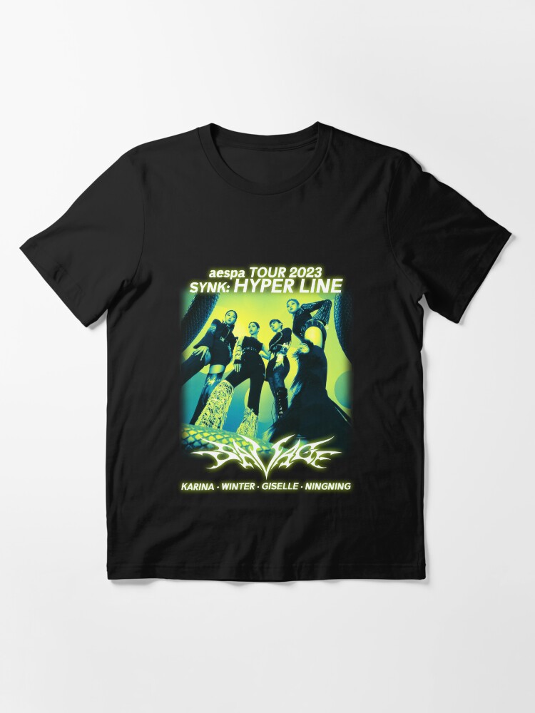 AESPA SAVAGE Shirt Live Tour 2023 Synk: Hyper Line Merch KPOP 