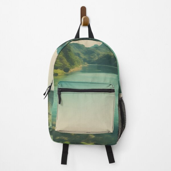 Item preview, Vintage Landscape of Japan Lake in the Forest designed and sold by JacobVisuals.