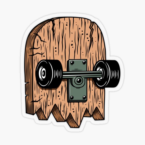 Artikelvorschau, Illustration eines kaputten Skateboards. entworfen und verkauft von Vectorhight.