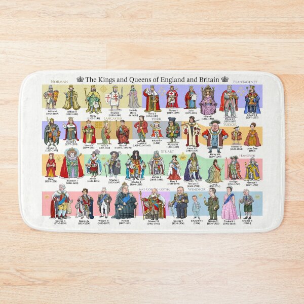 The Kings and Queens of England and Britain (2023) Bath Mat