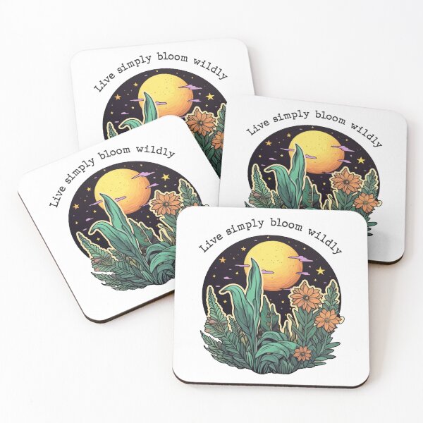Item preview, Live simply - Bloom wildly designed and sold by Graphoteka.
