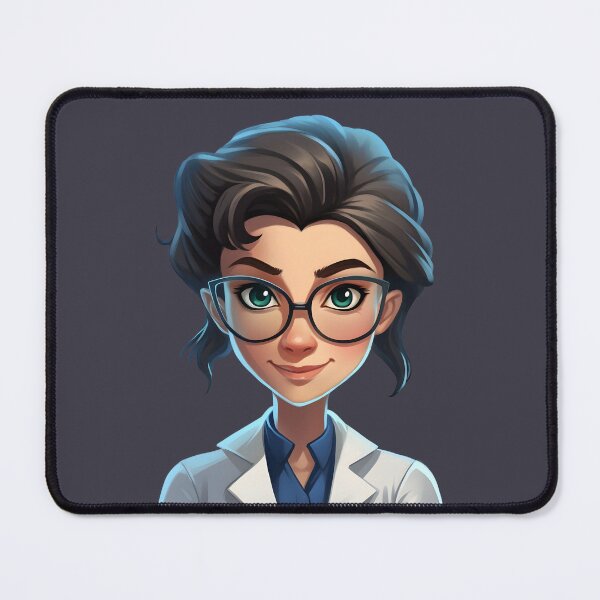 Item preview, Cartoon Style Portrait - Woman Doctor/Scientist/Lab Worker designed and sold by Radibor78.