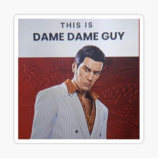 Item preview, Kiryu Is Dame Dame Guy designed and sold by MerikuroCreates.