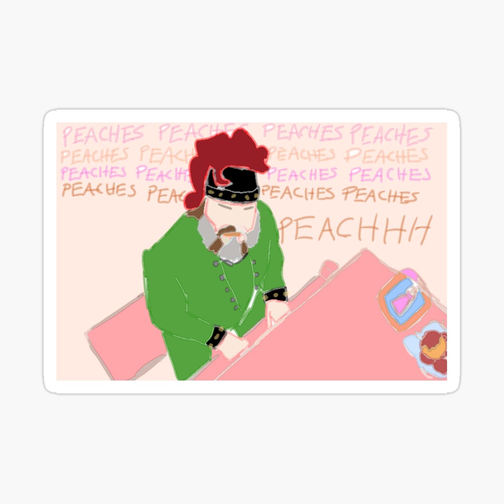 Jack Black sings Peaches Sticker for Sale by iamwickedz