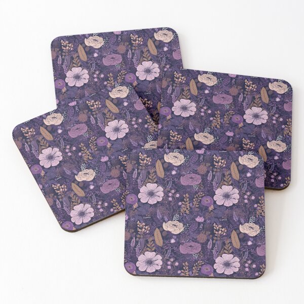 Item preview, Purple floral pattern  designed and sold by florallover444.