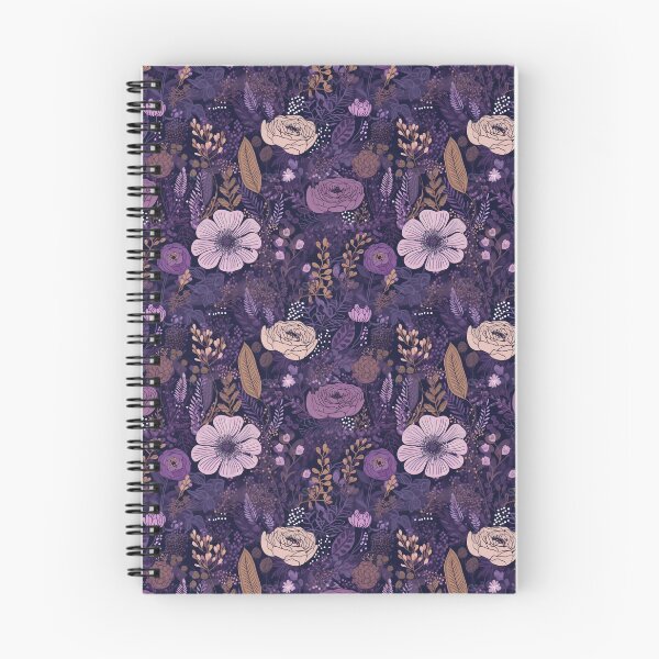 Item preview, Purple floral pattern  designed and sold by florallover444.