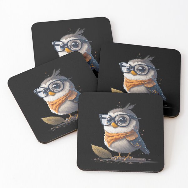 Item preview, Whimsical Wings: Playful Bird with Glasses designed and sold by hudaG.
