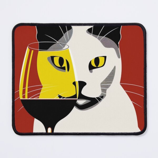 Item preview, WINE CAT RED designed and sold by PinkPinkArts.