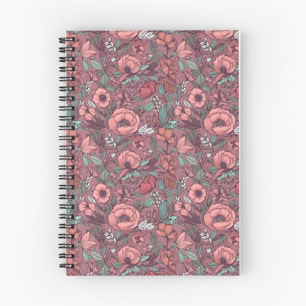 Item preview, Pink floral pattern  designed and sold by florallover444.