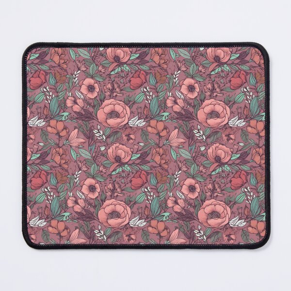 Item preview, Pink floral pattern designed and sold by florallover444.