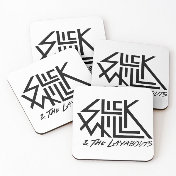 Aperçu de l'œuvre Logo Slick Will & The Layabouts - Noir créée et vendue par SlickMerch.