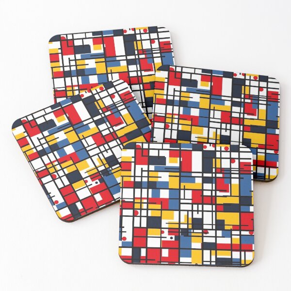 Item preview, Abstract Harmony: Inspired by Mondrian's Bold Grids designed and sold by omizen.