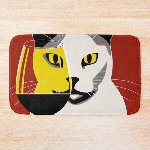 Item preview, WINE CAT RED designed and sold by PinkPinkArts.