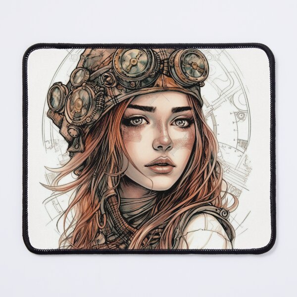 Item preview, Girl Steampunk Portrait designed and sold by IrinaMinevich.