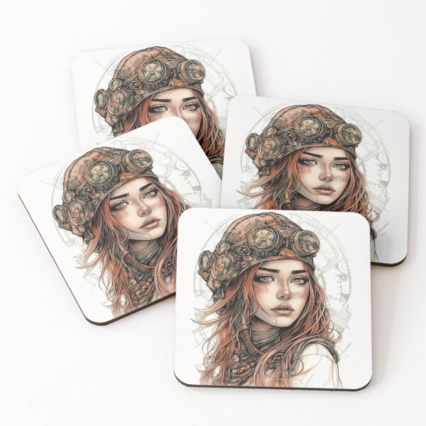 Item preview, Girl Steampunk Portrait designed and sold by IrinaMinevich.