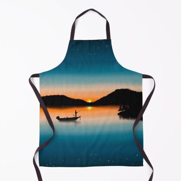 Item preview, Fishing at sunset designed and sold by ReisssPieces.