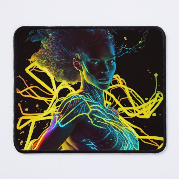 Item preview, Neon-infused portrait of a dancer designed and sold by iDezine GD.